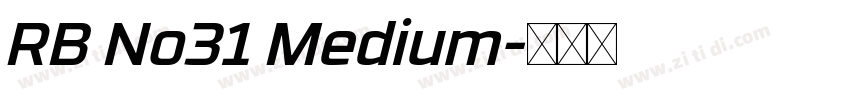 RB No31 Medium字体转换